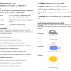 Thermal energy worksheet answer key