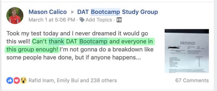 Dat bootcamp high yield notes