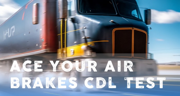 Cdl air brakes practice test va