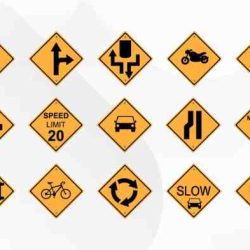 Road signs california mexico highway traffic baja mexican sign driving list test signals language guide permit drivers time warning