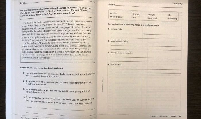 Phonics/spelling grade 4 unit 1 week 5 answer key