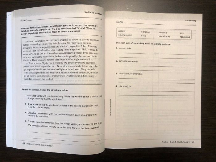 Phonics/spelling grade 4 unit 1 week 5 answer key